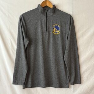 Golden State Warriors‎ Ultra Game Gray 1/4 Zip Pullover Long Sleeve Men's S